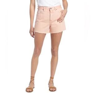 AG Alexxis Distressed High Waist Wedgie Cutoff Coral Denim Shorts – Sz 31R